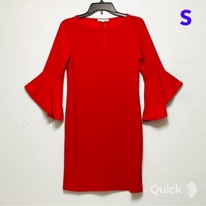 S - NWT Tash + Sophie Bell Sleeve Sheath Dress
